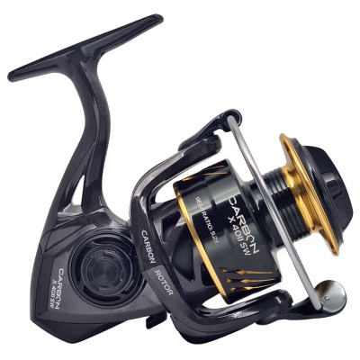 Reel Frontal Caster Carbon X 4011 SW Agua Salada 11 Rulemanes