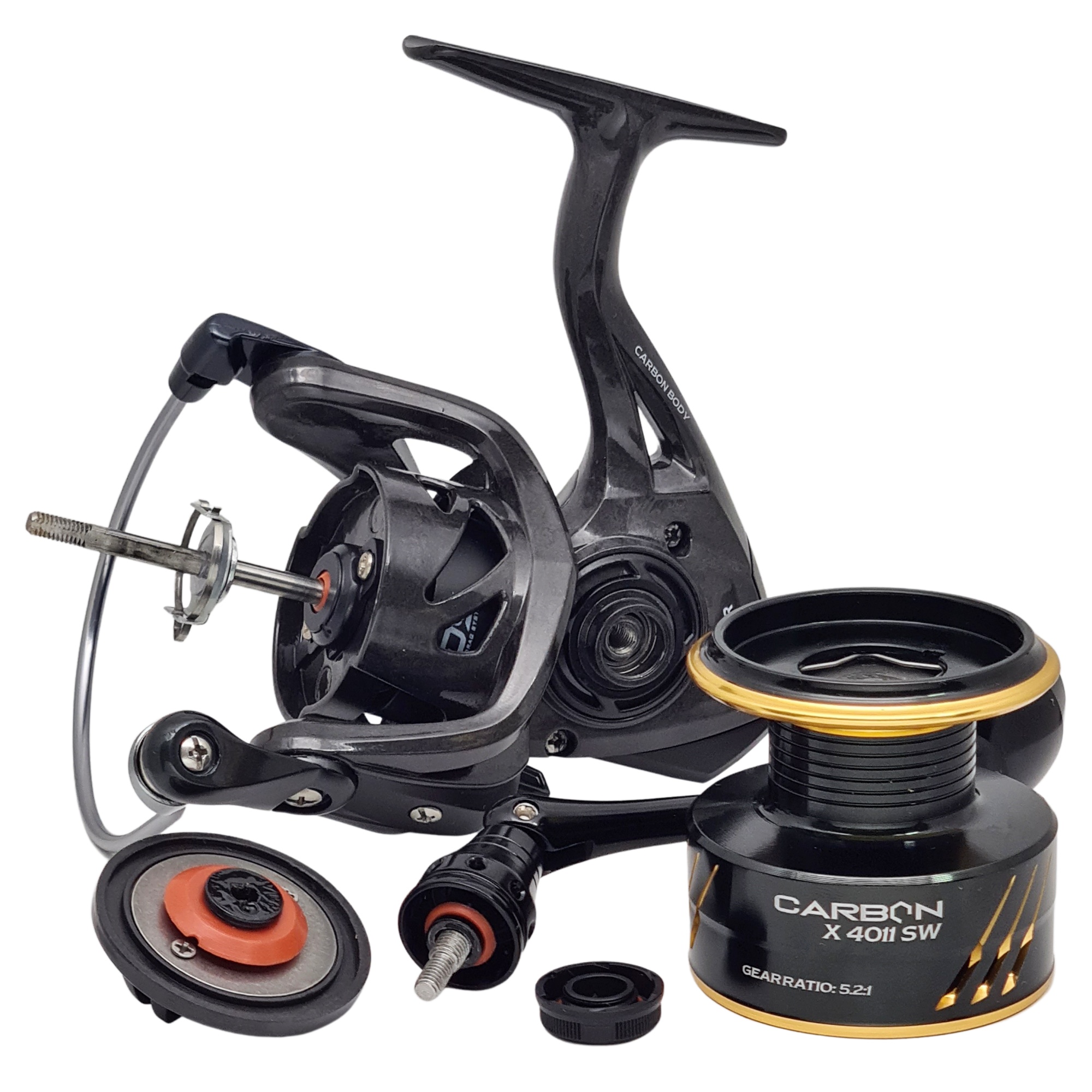 Reel Frontal Caster Carbon X 6011 SW Agua Salada 11 Rulemanes - CASTER  Argentina - Productos para pesca deportiva