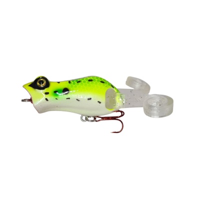 Señuelo Caster Curly Frog 7.5cm 11g Patas Goma Superficie