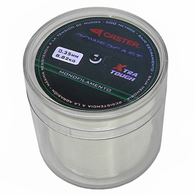 Monofilamento Caster Powercast Nylon 0.50mm 17,3kg 38lb Bobina 500m - Transparente